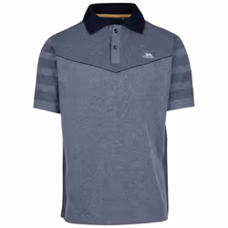 Trespass Mens Button Front Active Polo T-Shirt Nab - M, Navy Marl