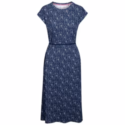 Trespass Womens Summer Dress Cap Sleeves Portia - 10, Navy Print