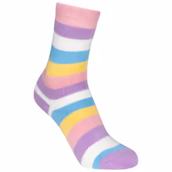 Trespass Kids Casual Socks Unisex 2 Pairs Frolic - 9-12, Pink Dot/Pink Stripe