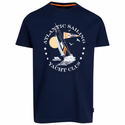 Trespass Mens Casual Fit Printed T-Shirt Cedarf - M, Navy