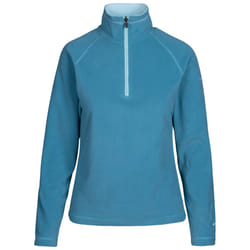 Trespass Womens Fleece Jacket With 1/2 Zip Skylar - 8, Storm Blue