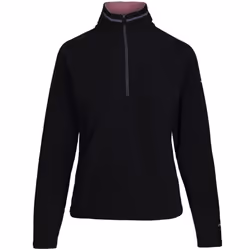 Trespass Womens Skylar Outdoor Walking 1/2 Zip Pullover Fleece Jumper - L, Black Light Mulberry