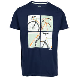 Trespass Mens Casual Fit Printed T-Shirt  Chowder - M, Navy