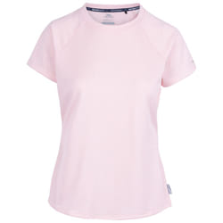 Trespass Womens Activewear Short Sleeve Top Nayasa - 12, Pink Shell
