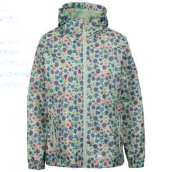 Trespass Womens Waterproof Jacket Packaway Indulge - 14, Light Sage Print