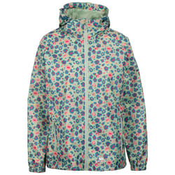 Trespass Womens Waterproof Jacket Packaway Indulge - 6, Light Sage Print