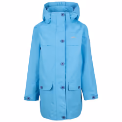 Trespass Girls Jacket Water Resistant Fairly - 7-8 Years, Blue Skies