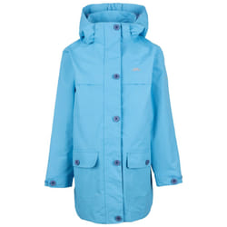 Trespass Girls Jacket Water Resistant Fairly - 7-8 Years, Blue Skies