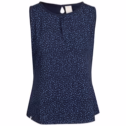 Trespass Womens Casual Striped Vest Top Kelly - 10, Navy Spot