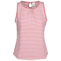 Trespass Womens Casual Striped Vest Top Kelly - 10, Light Mulberry Stripe
