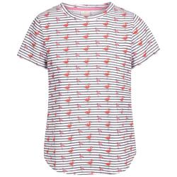 Trespass Women Casual Short Sleeve Print Top Cara - 8, White Flamingo Stripe