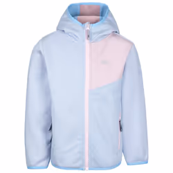 Trespass Kids Fleece Hooded with Full Zip Playton - 11-12 Years, Pale Pink