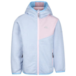 Trespass Kids Fleece Hooded with Full Zip Playton - 11-12 Years, Pale Pink