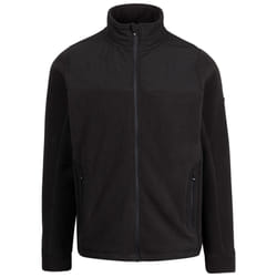 Trespass Mens Fleece Jacket with Full Zip Cowesby - XL, Black