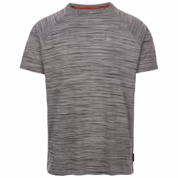 Trespass Mens Activewear Top Quickdry Leecana - S, Grey Marl