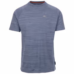 Trespass Mens Activewear Top Quickdry Leecana - S, Denim Blue Marl