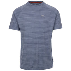 Trespass Mens Activewear Top Quickdry Leecana - XXL, Denim Blue Marl