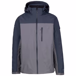 Trespass Mens Waterproof Jacket Zip Hood Curbridge - M, Storm Grey