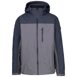 Trespass Mens Waterproof Jacket Zip Hood Curbridge - M, Storm Grey