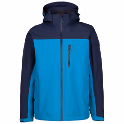 Trespass Mens Waterproof Jacket Zip Hood Curbridge - XL, Bondi Blue