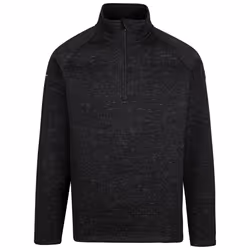 Trespass Mens Marl Fleece 1/2 Zip Corsham - XL, Black Marl