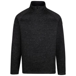 Trespass Mens Marl Fleece 1/2 Zip Corsham - XL, Black Marl