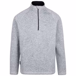 Trespass Mens Marl Fleece 1/2 Zip Corsham - S, Grey Marl