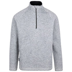 Trespass Mens Marl Fleece 1/2 Zip Corsham - S, Grey Marl