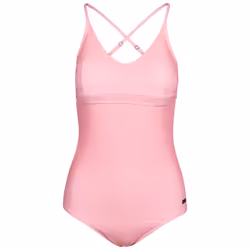Trespass Womens Swimsuit Cross Over Straps Mimi - 12, Pink Shell