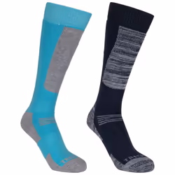 Trespass Unisex Kids Winter Sports Socks Convex - 12-3, Navy/Cyber Blue