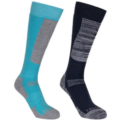 Trespass Unisex Kids Winter Sports Socks Convex - 12-3, Navy/Cyber Blue