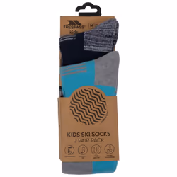 Trespass Unisex Kids Winter Sports Socks Convex - 12-3, Navy/Cyber Blue