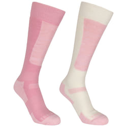 Trespass Unisex Kids Winter Sports Socks Convex - 12-3, Candy Pink/Off White