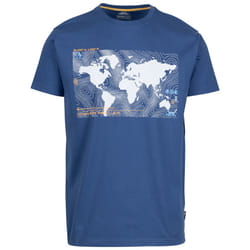 Trespass Mens Casual Chest Print T-Shirt Chera - S, Indigo