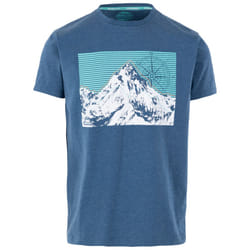 Trespass Mens Casual Chest Print T-Shirt Chulli - XL, Indigo Tone Marl