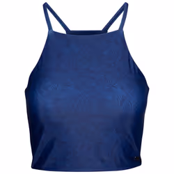 Trespass Womens Swim Crop Racer Top Harlow - 10, Palm Leaf Print