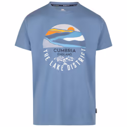 Trespass Men's Casual  Printed T-Shirt - Sastha - S, Denim Blue Marl