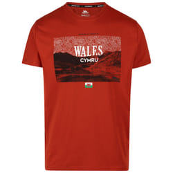 Trespass Men's Casual Printed T-Shirt - Ashta - S, Salsa
