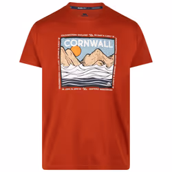 Trespass Men's Casual Printed T-Shirt - Vellay - M, Salsa