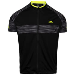 Trespass Mens Reflective Print Cycling Top Hazzel - XS, Black