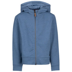 Trespass Girls Zip Up Jaquard Hoodie Winnie - 5-6 Years, Denim Blue