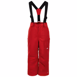 Trespass Kids Waterproof Insulated Ski Salopettes - Rumi - 5-6 Years, Red
