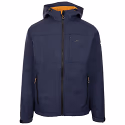 Trespass Mens Softshell Jacket GrownOn Hood Piber - XL, Navy Marl