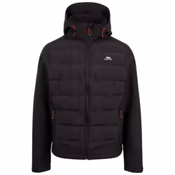 Trespass Mens Softshell Jacket With Hood Alwero - XL, Black