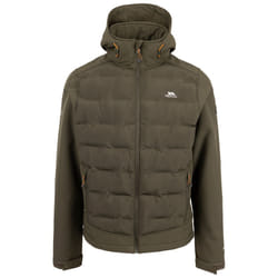 Trespass Mens Softshell Jacket With Hood Alwero - L, Dark Vine