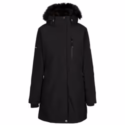 Trespass Womens Waterproof Jacket With Hood Zambel - 18, Black