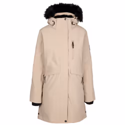 Trespass Womens Waterproof Jacket With Hood Zambel - 14, Vintage Khaki