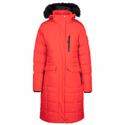 Trespass Womens Padded Jacket Long Length Sasha - 14, Red