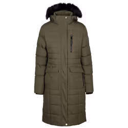 Trespass Womens Padded Jacket Long Length Sasha - 14, Dark Vine