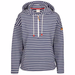 Trespass Womens Hoodie Long Sleeve 1/2 Zip Softly - 18, Navy
